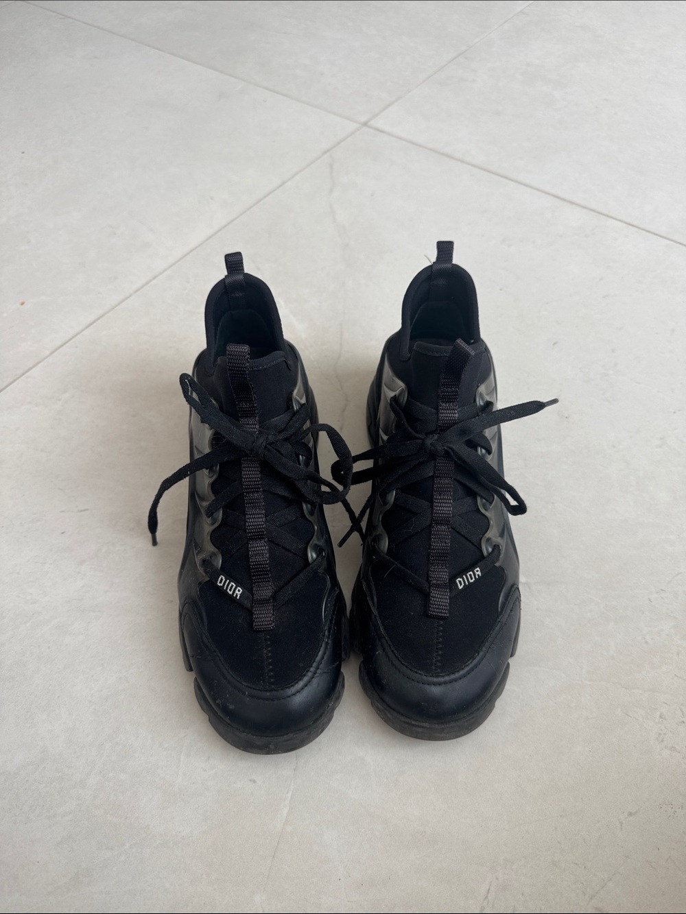 Dior Black Men's Chunky Lace-Up Sneakers